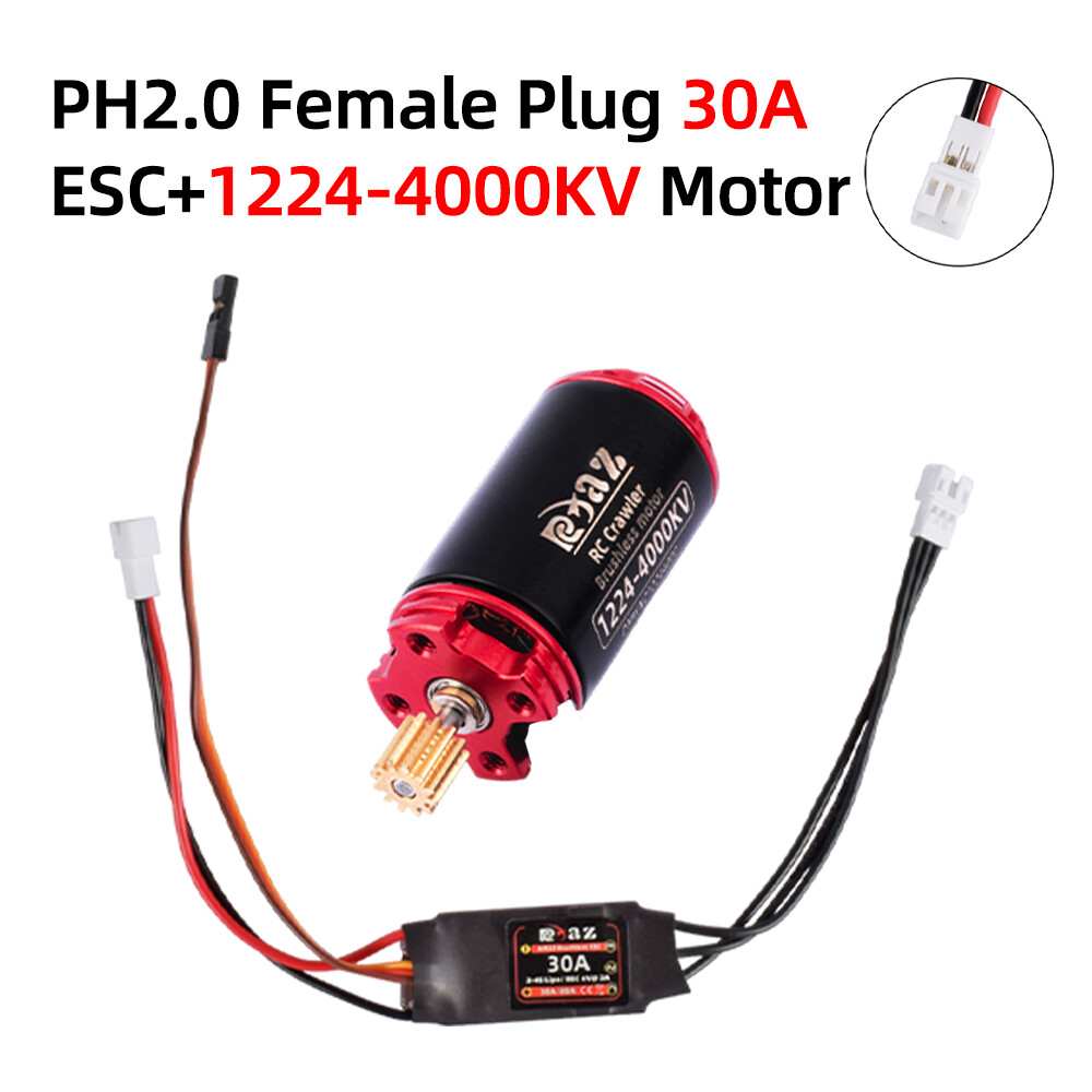 9IMOD 1224 1621 2204 Motor 30A ESC Brushless Combo For RC 1/18 1/24 Crawler Car
