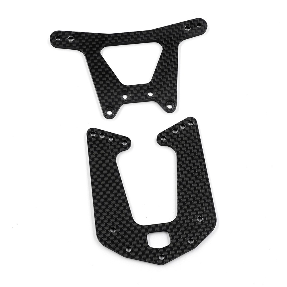 Xtra Speed Carbon Front & Rear Shock Tower For Team Associated RC10 #XS-RC30086