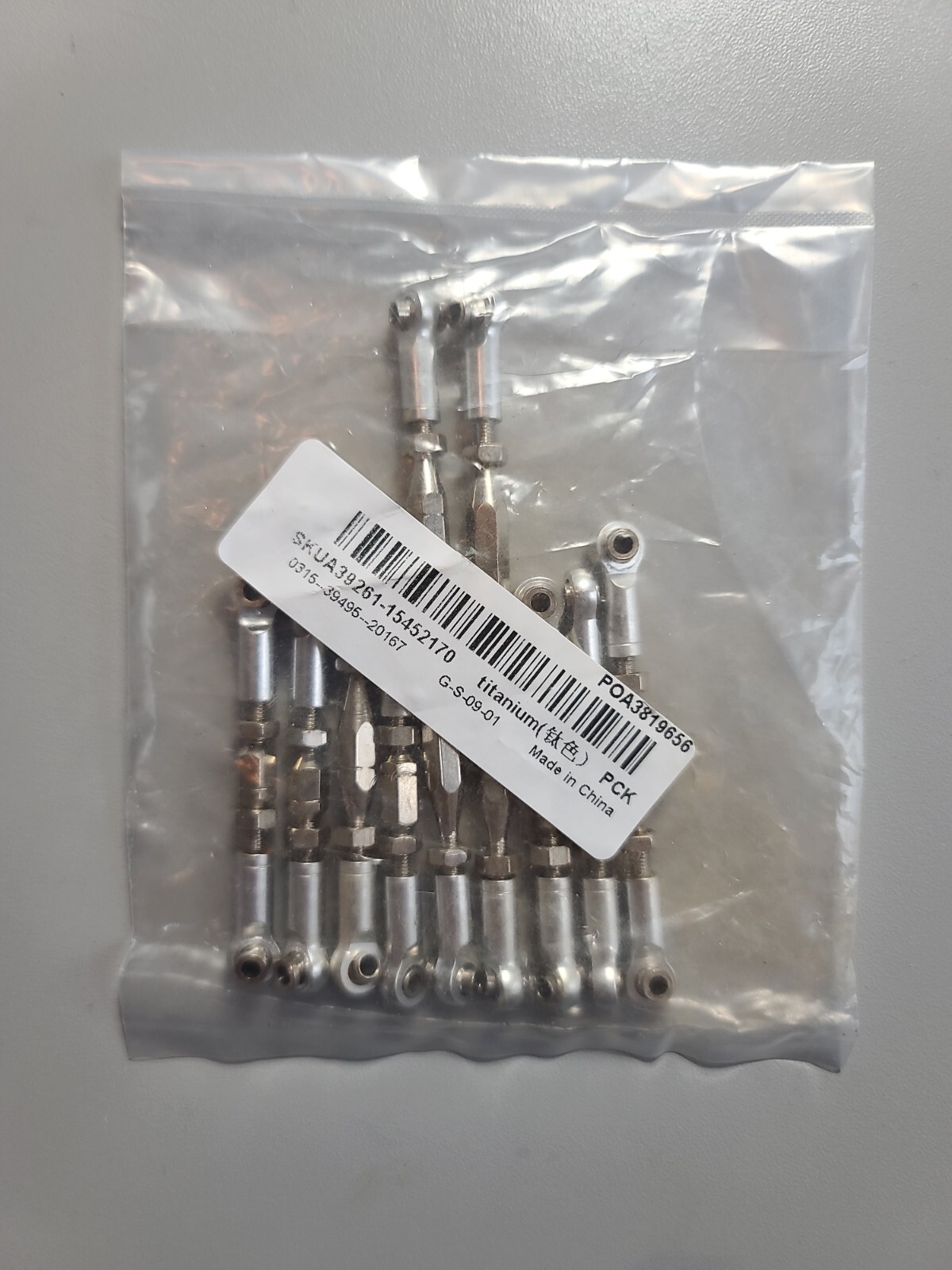 Metal Pull Rod Set Remote Control Car Replacement. Steering rod. 9/pk. Silver