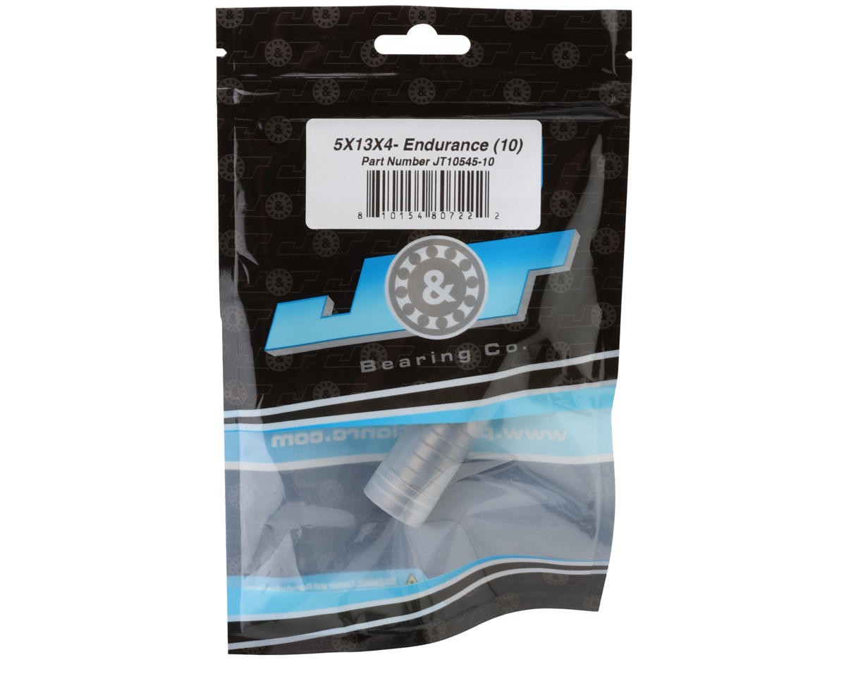 J&T Bearing Co. 5x13x4mm Endurance Ball Bearings (10) [JTB-JT10545-10]