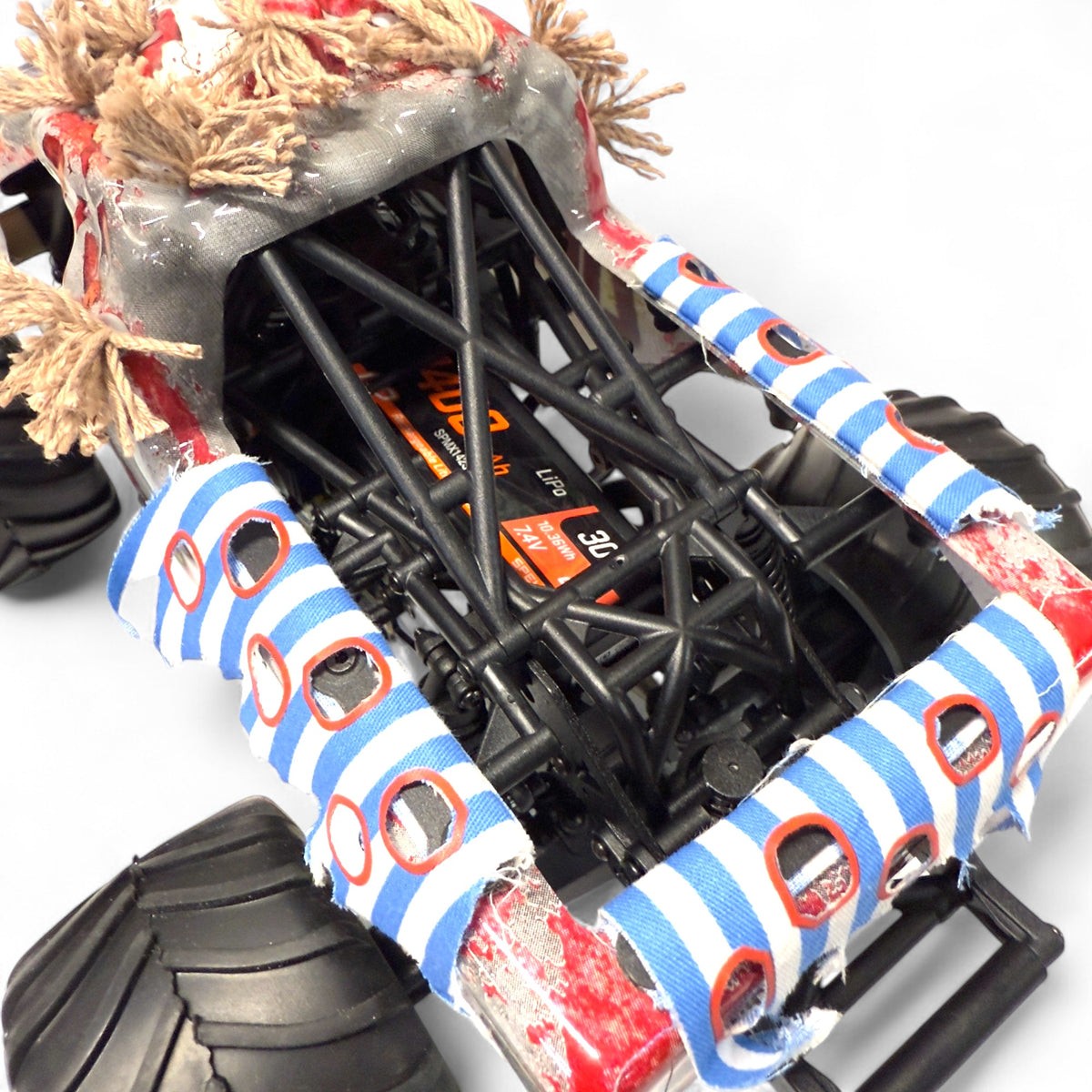1400mah 2S Battery Tray (Fits Losi® Mini LMT) Works with stock 810mah 2s Lipo