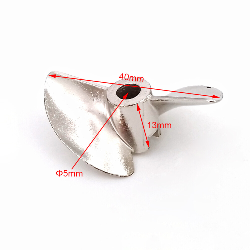 RC Boat Propeller 40mm 5mm P1.4 Metal Prop for RC Speed Boat VEE Volantex 798-4P