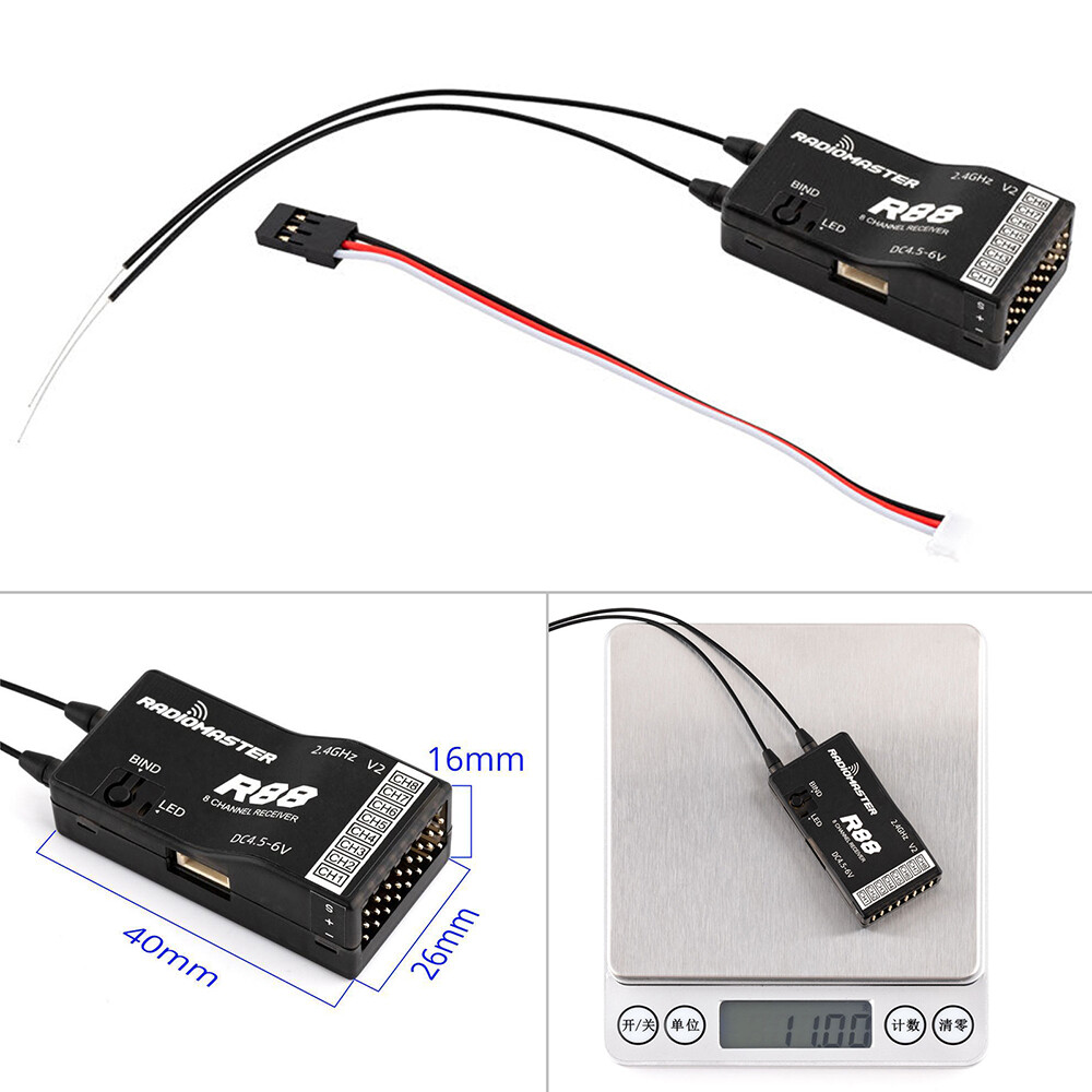 RadioMaster R81 R84 R86 R86C R88 R161 R168 2.4G Nano Receiver FrSky for RC Drone