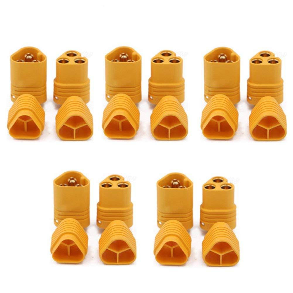 10 Pairs MT60 3.5mm Motor Plug Connector Set for RC Multicopter Quadcopter