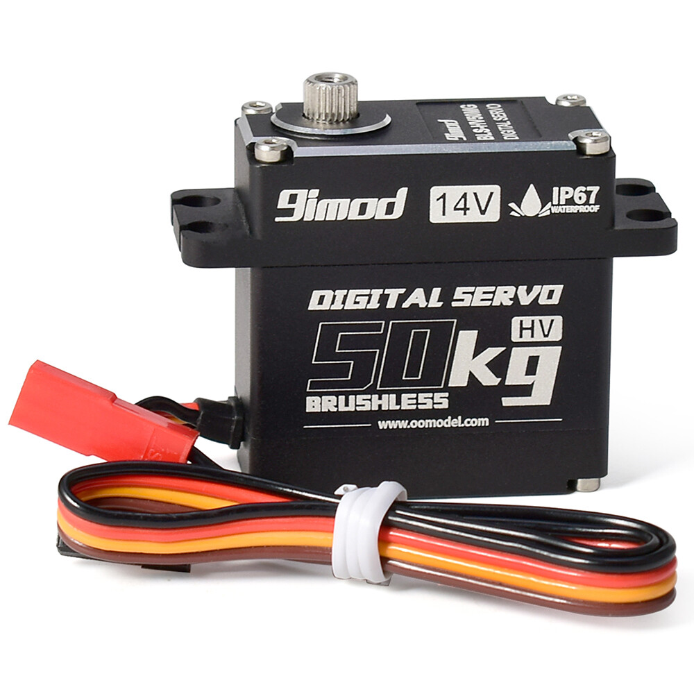 9imod 50KG BLS-HV50MG 14V HV Brushless Digital Servo for 1/5 RC Car Boat Robot