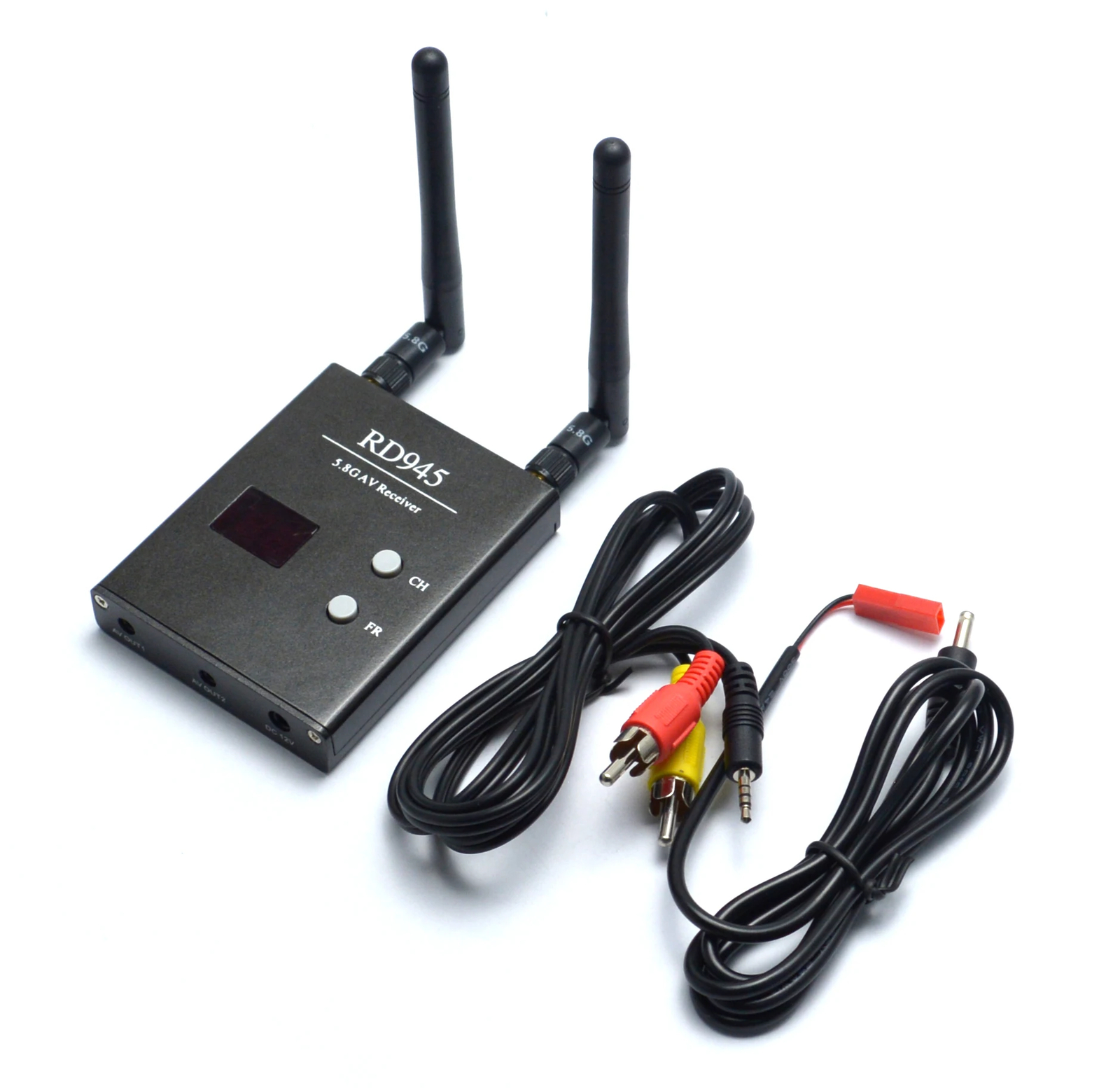 5.8G 48CH Receiver VRX With A/V and Power Cables for FPV Racing Drone RC Part