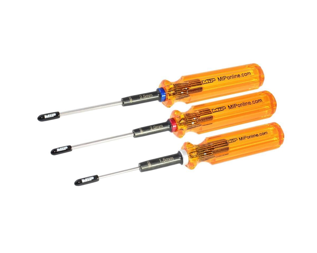 MIP 9602 Hex Driver Wrench Set Gen 2, Metric (3), 1.5mm, 2.0mm, & 2.5mm