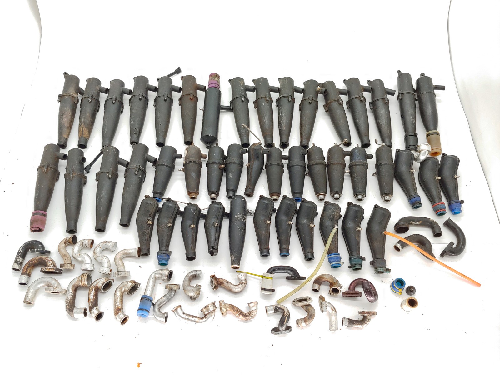 *BIG LOT* of Misc RC Nitro Engine Exhaust Pipes Headers Etc Traxxas HPI Used
