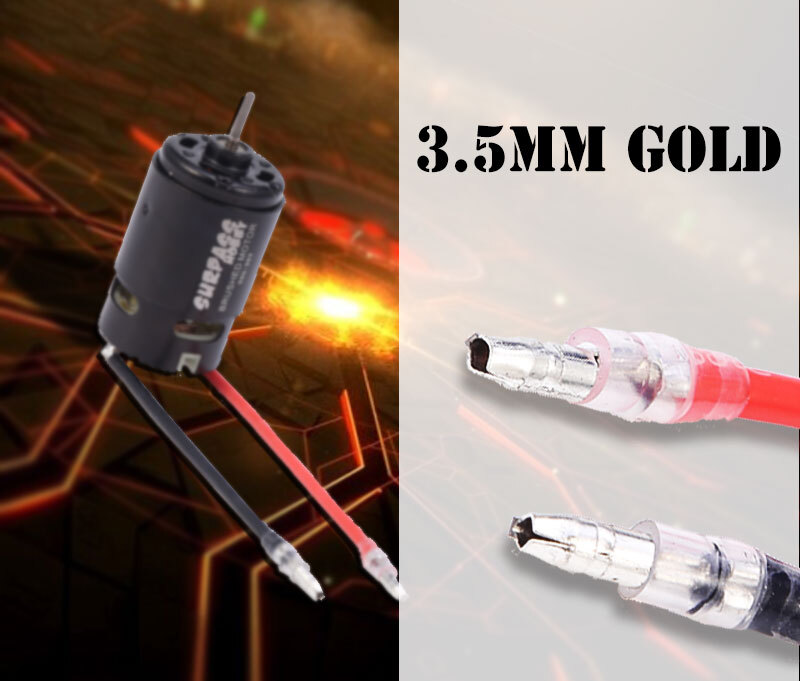 RC 540/550 Brushed Motor 60A ESC Power Combo for 1/10 SCX10 TRX4 TRX6 HPI Cars