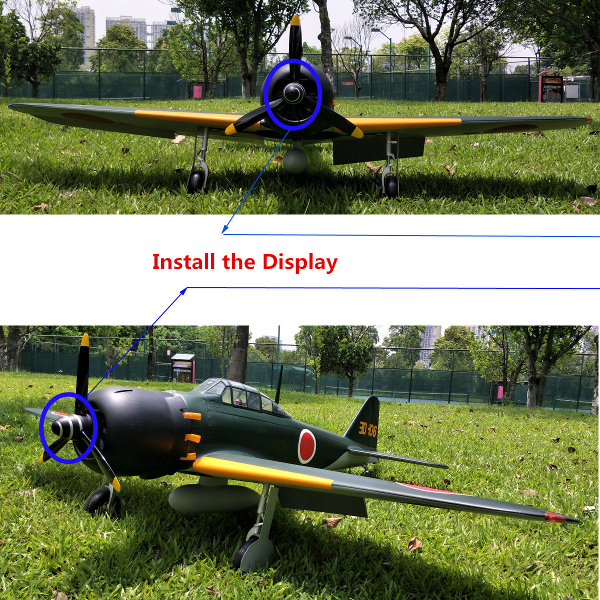 1pc 2.5inch/63mm CNC Aluminum Spinner for WWII FW190 Zero Fighter OS55 ASP40-52