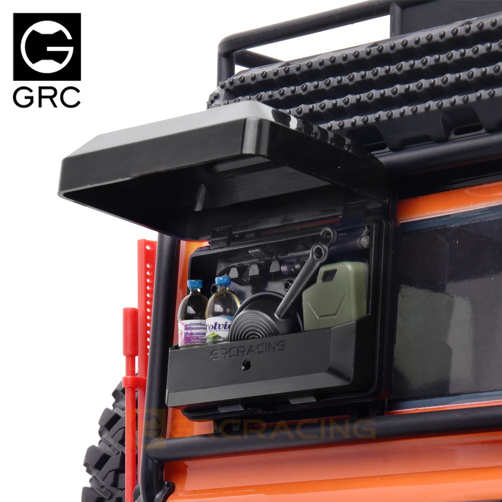 Side Window Backpack Toolbox Simulation Luggage G172BS/W/B For 1/10 Climbing Car