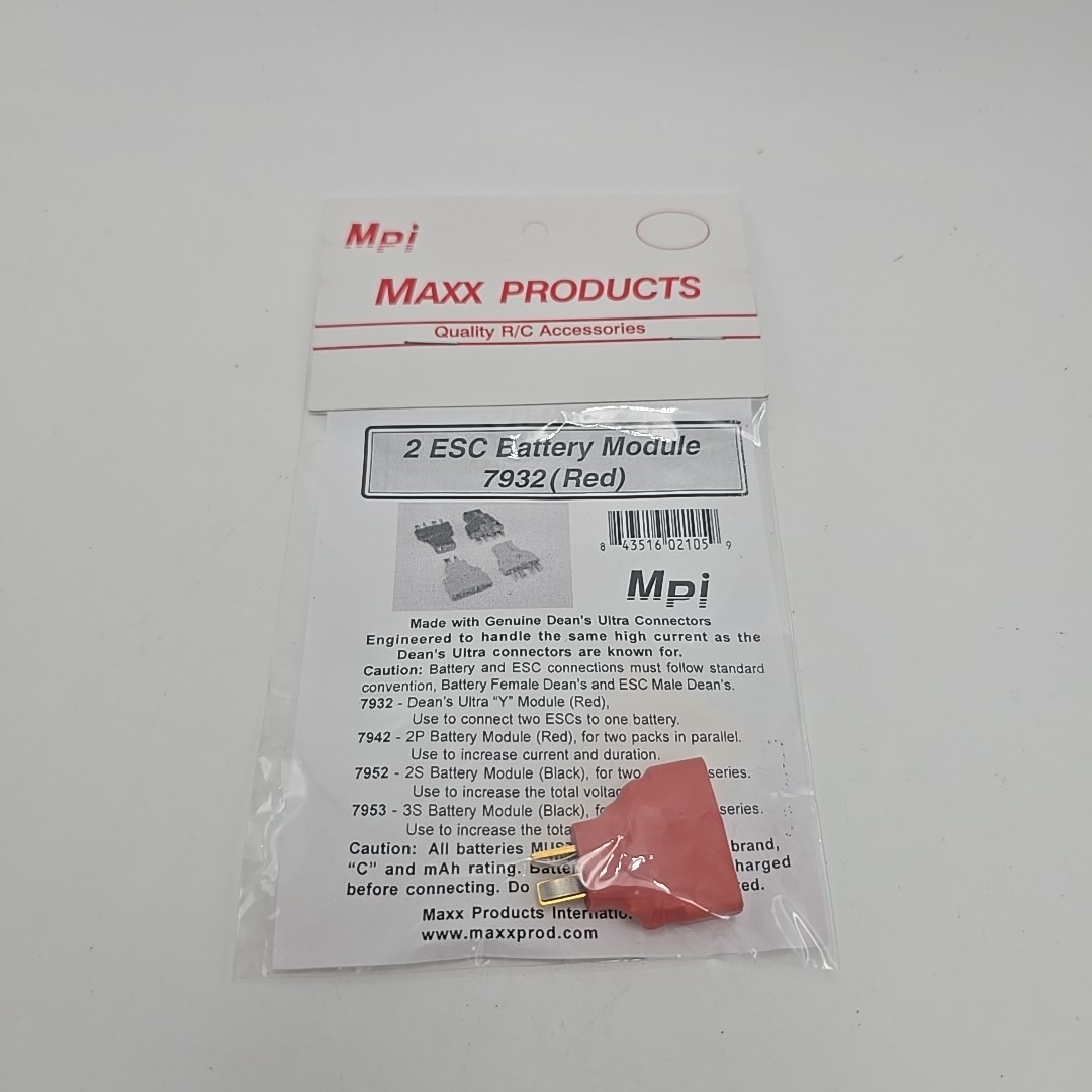 Maxx Products MPI – 2 ESC Battery 7932 (Red)