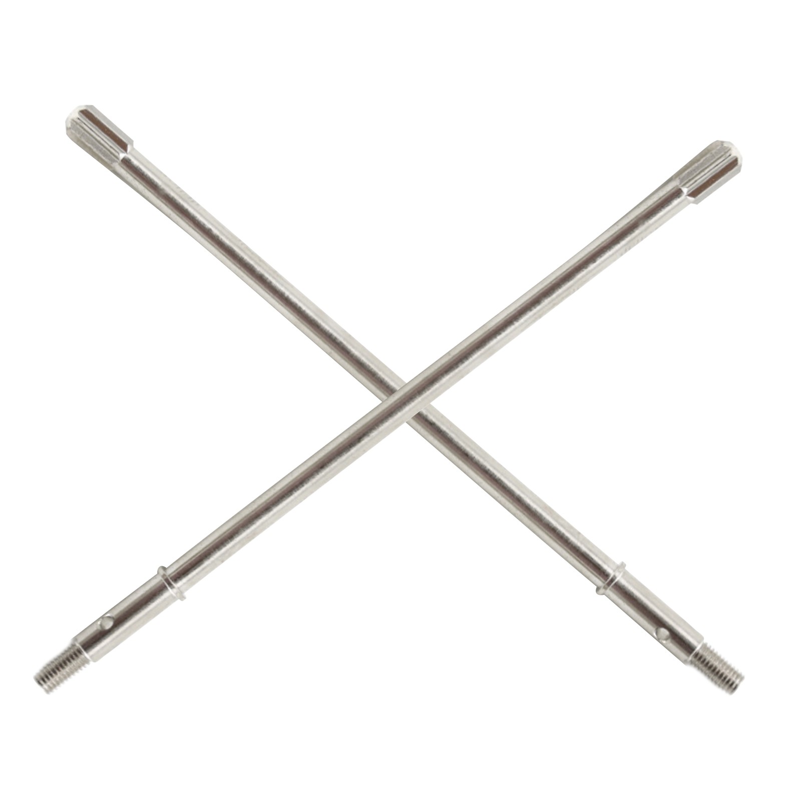 2Pcs Silver Steel Rear Alex CVD Drive Shaft Replacement For Traxxas 1/7 RC Car p