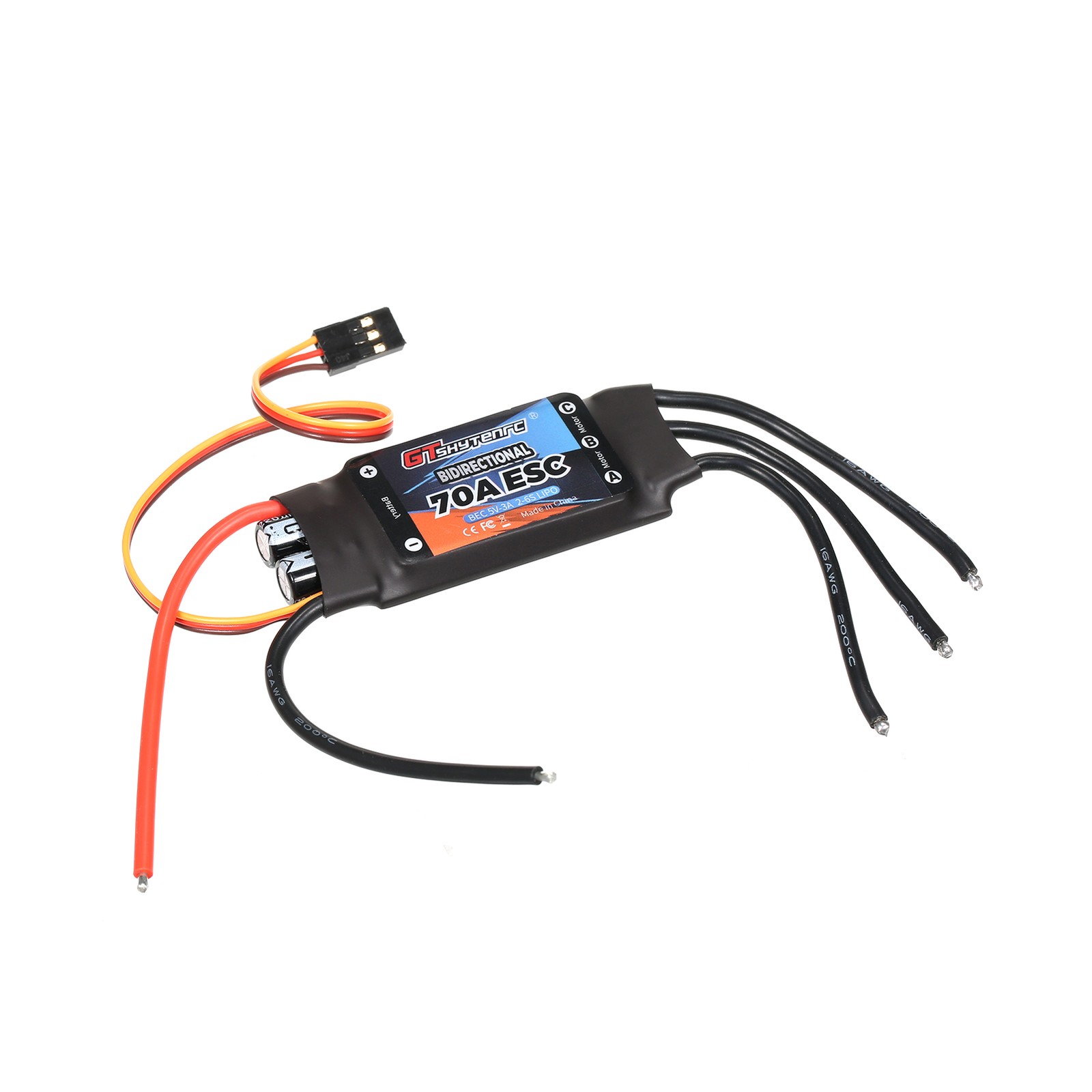 GTSKYTENRC Bidirectional 70A Brushless ESC For Remote Control Car/Boat/ Rem FKBI