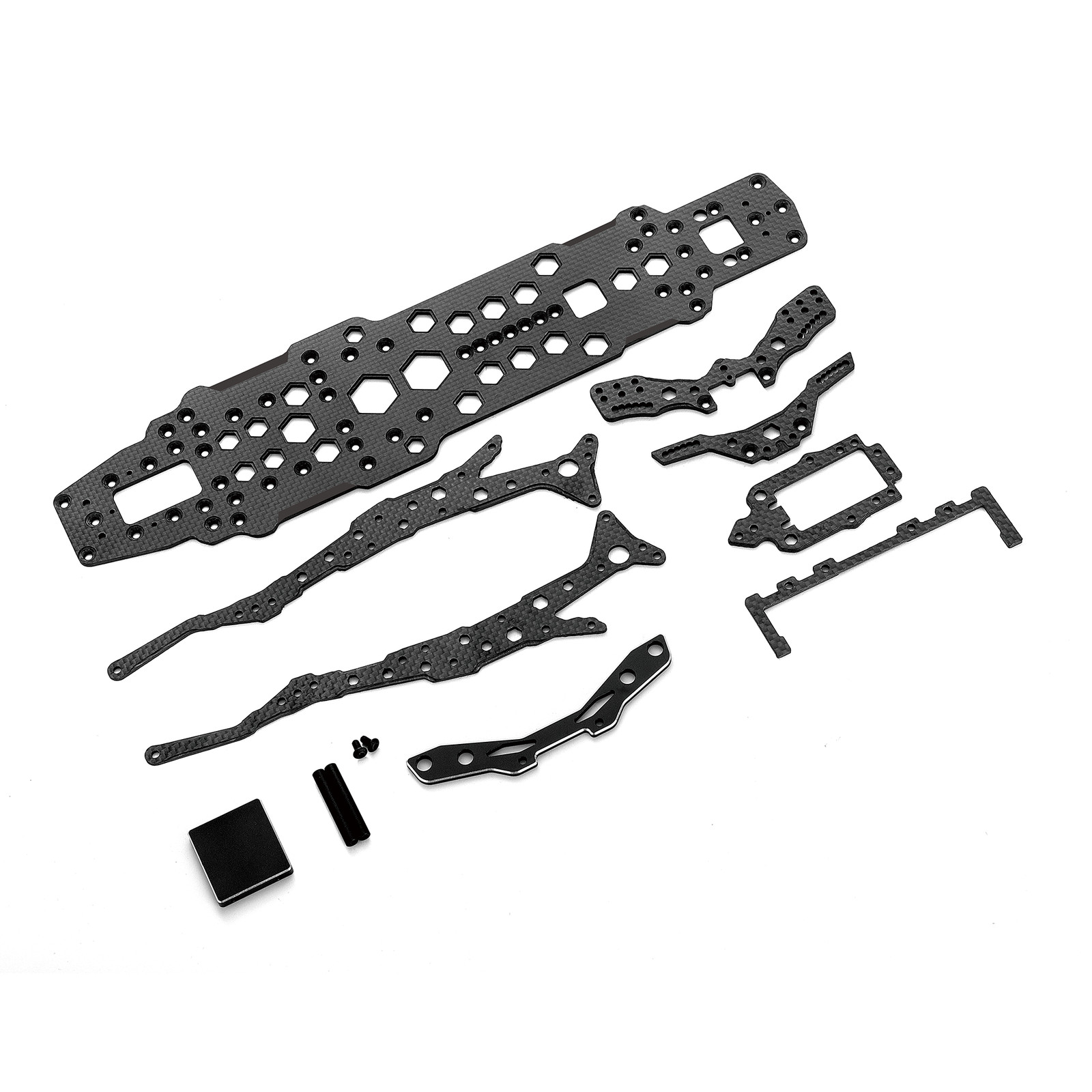 Carbon Chassis W/Aluminum Upgrade Kit fo 3RACING Sakura D5S MR 1/10 RC Drift Car