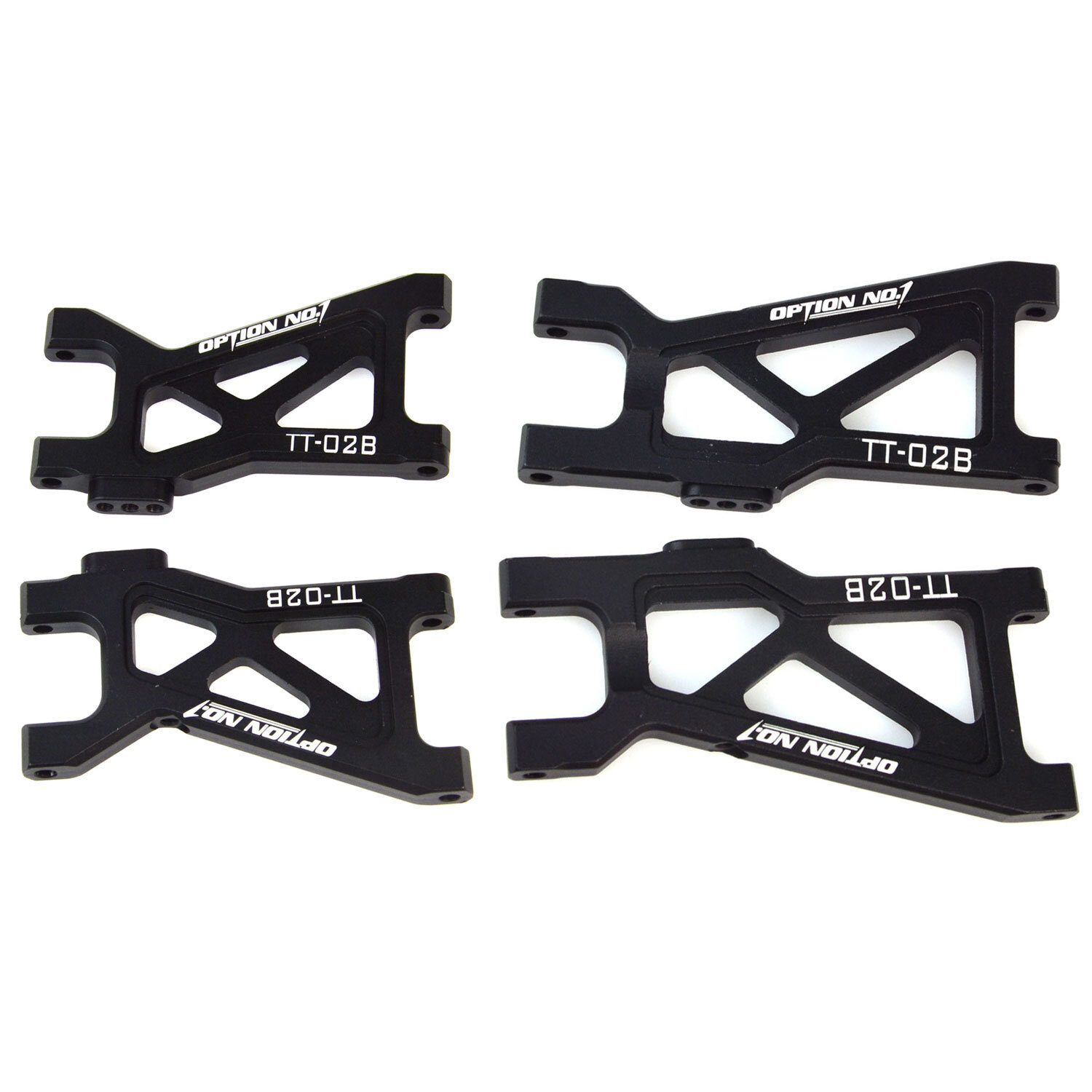 Aluminum Front Rear Lower Suspension Arms Set For Tamiya TT-02B Upgrades Parts