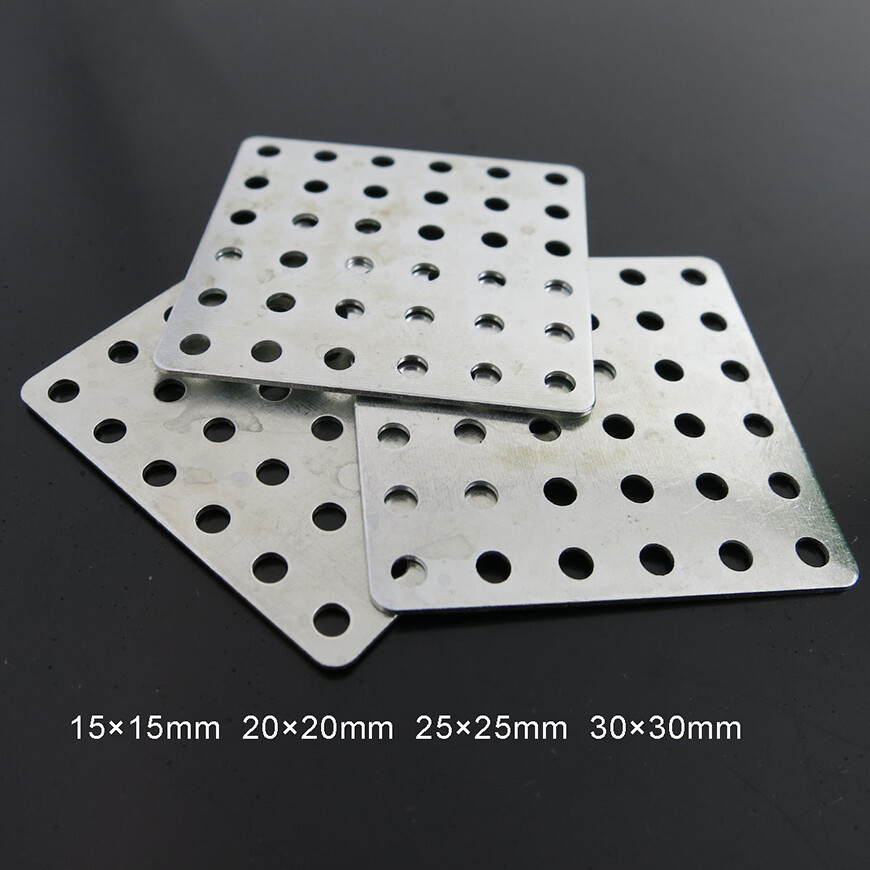 15-30mm Iron Sheet Metal Square Plate Panel (2.05mm Hole) Perforated Mesh Plate