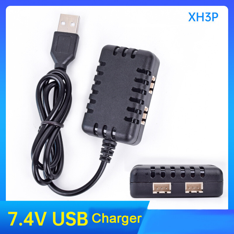 7.4V 1500Mah Li-ion Battery USB Charger for WLtoys 4WD Rc Cars 12403 12401 12402