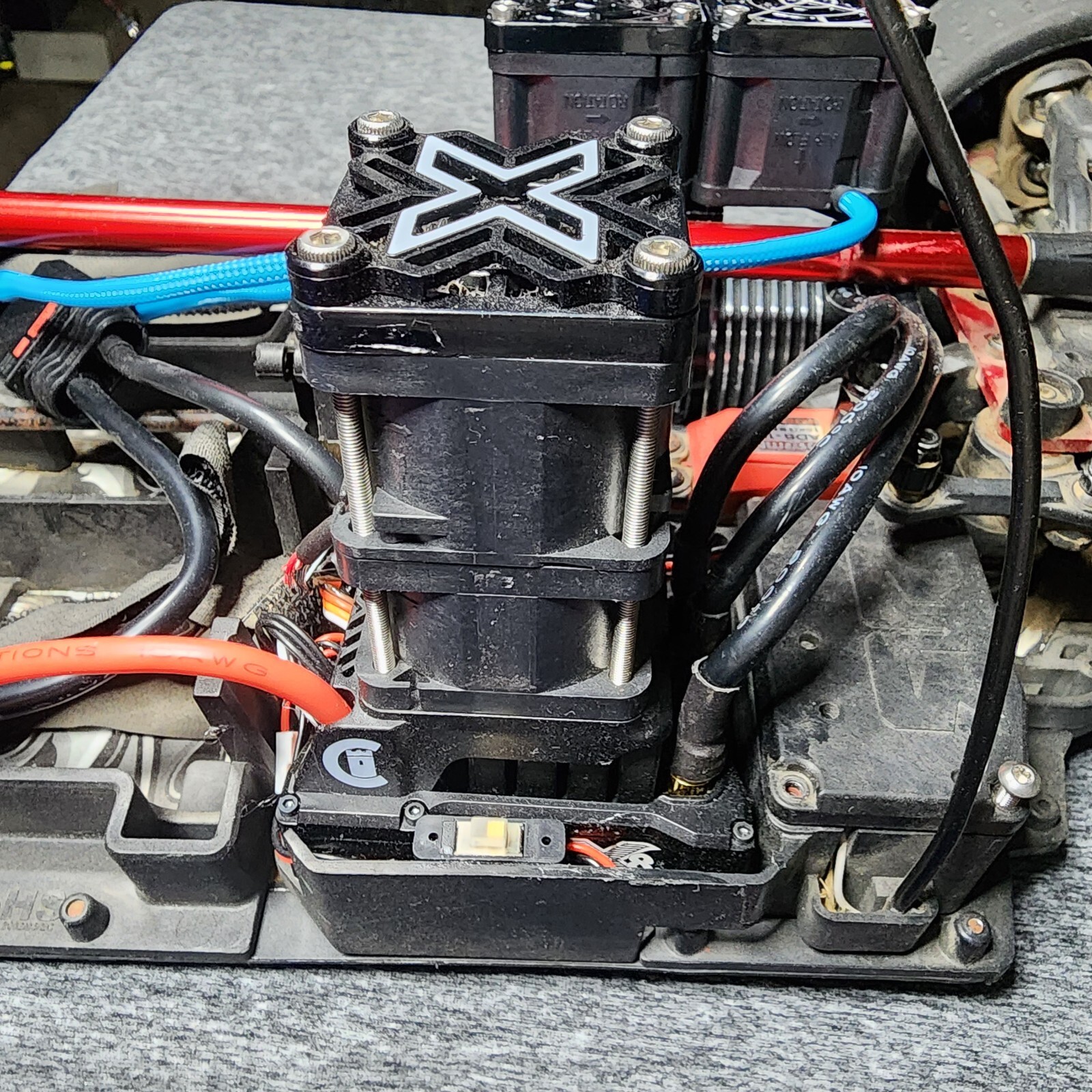 Arrma limitless felony infraction fdual 40mm turbo fans upgrade 1/5 1/8 