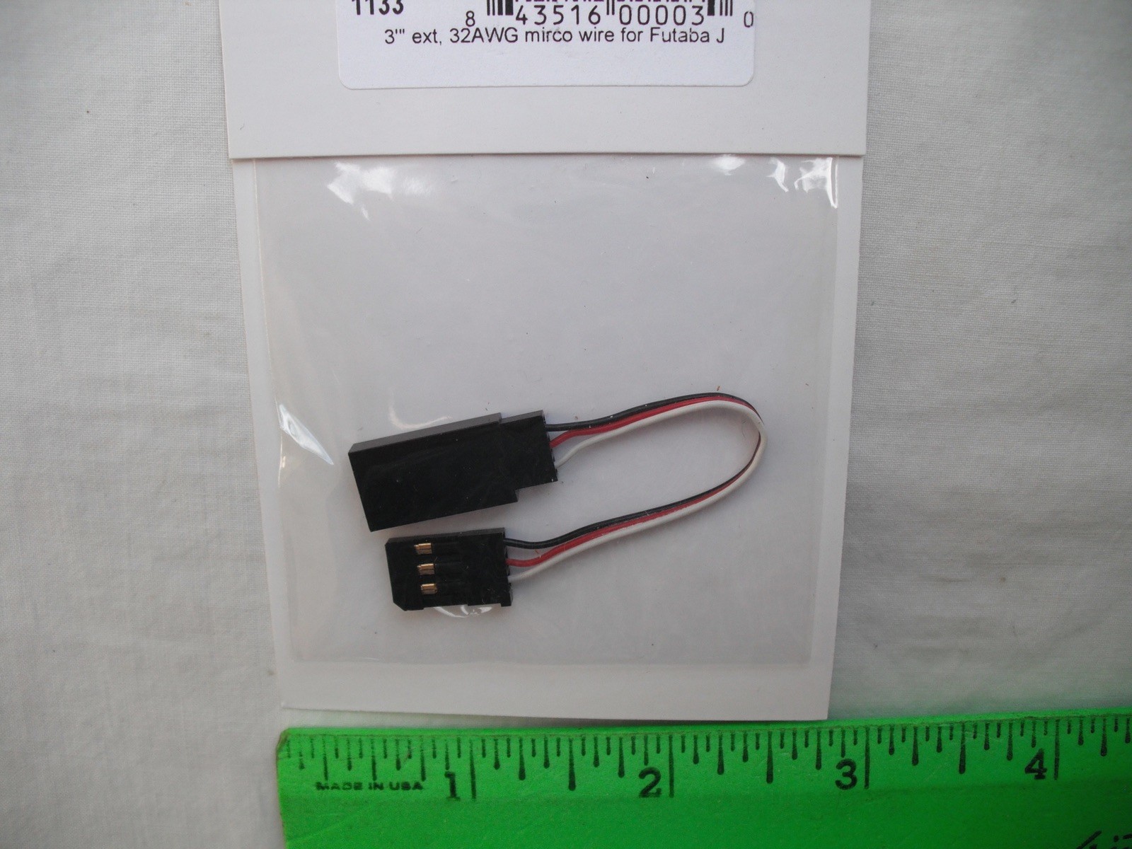 SALE Lot of 3 Maxx Products Mpi 1133, 3″ Extension, Futaba J, Wire,R/C Airplane