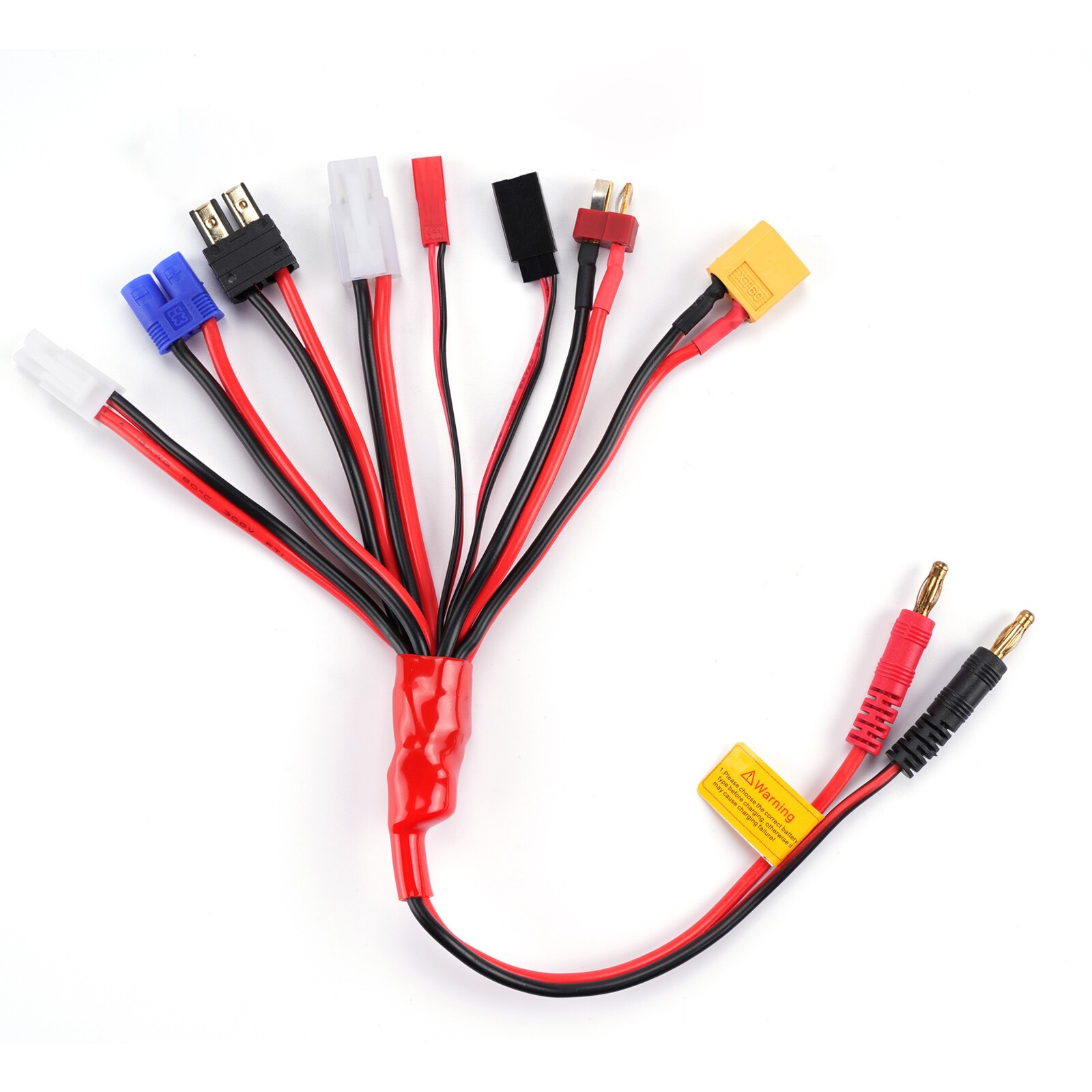 RC Lipo Battery Charger Adapter with 8IN1 Multi Plug Squid Charger Convert Cable