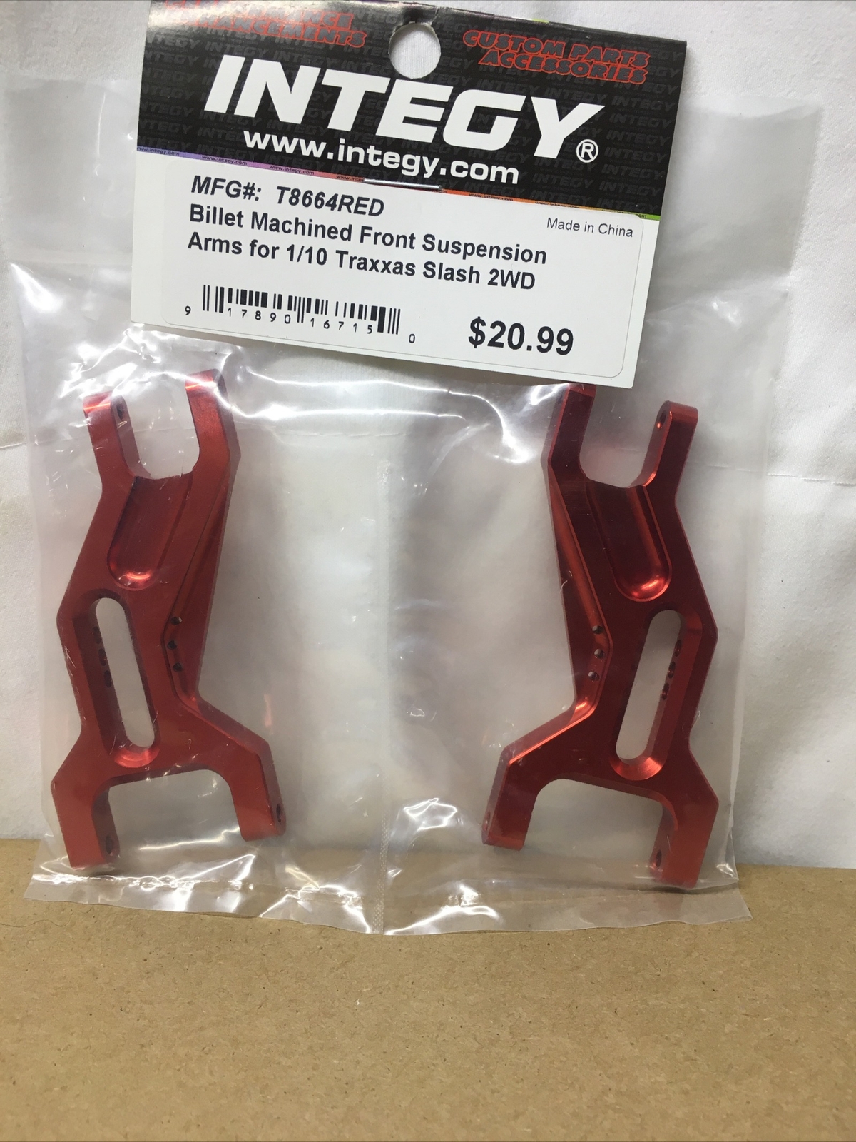 T8664 Integy Billet Machined A-Arms For 1/10 Traxxas Slash 2WD