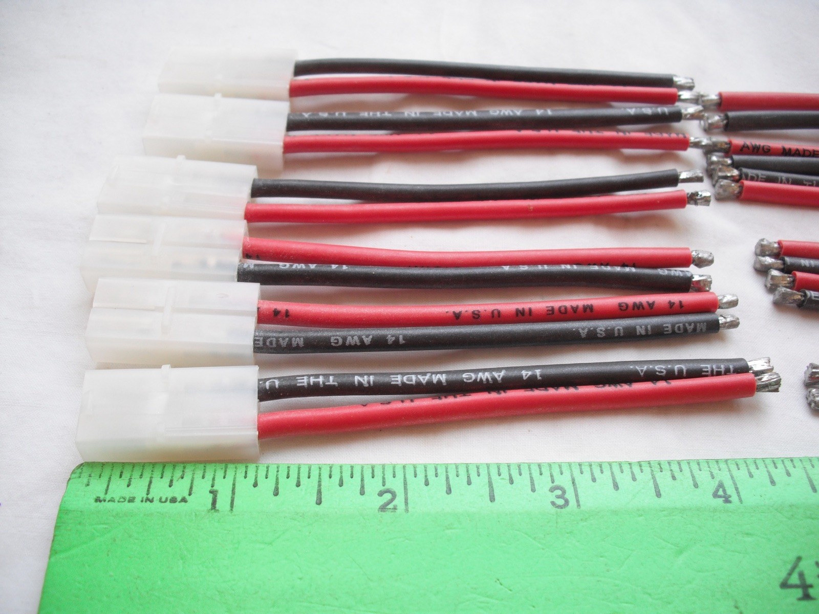 Lot of 12 Female Connector 14 AWG Cables Wires, RC R/C Plane Airplane Car Boat