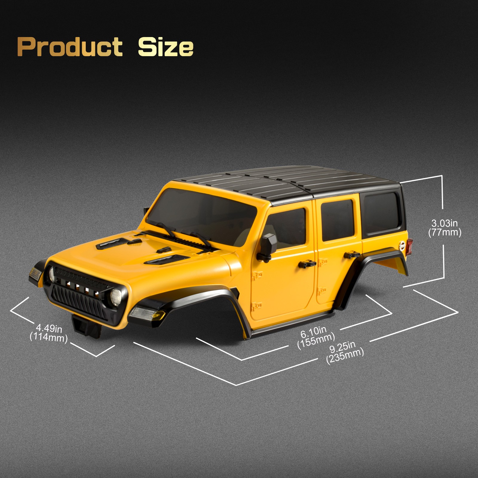 AUSTAR RC Car Shell 1:18 Car Casing Pickup Body Shell For 1/18 RC Crawler Car