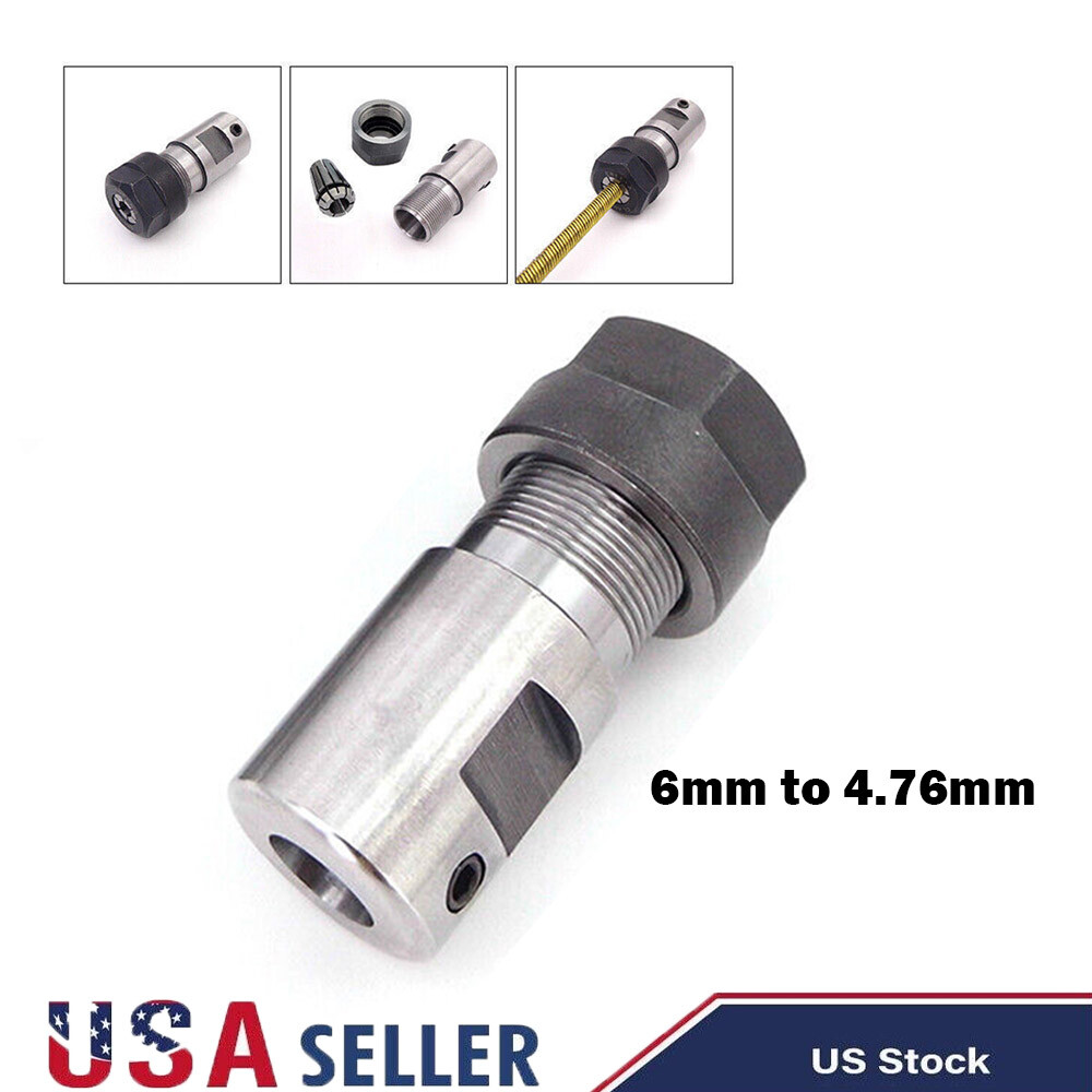4.76mm Flexible Shaft Coupling 6mm to 4.76mm 3/16″ Collet Joint for RC Boat USA