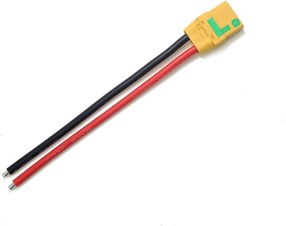 Amass 4 Pairs XT90S Pigtails Anti Spark 150mm 10AWG Silicon Wire XT90 Wire XT