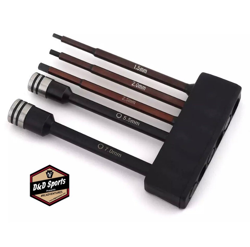 ProTek RC PTK-8462 “TruTorque” 5-Piece 1/4″ Drive Hex & Nut Driver Set