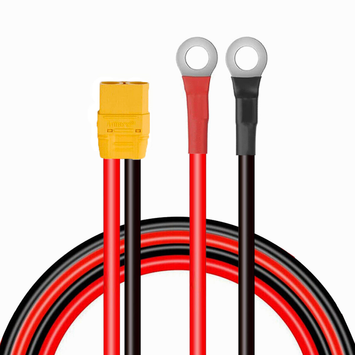 10 AWG XT90 Female Male to O Ring Terminal Cable Connector Solar Battery Cable