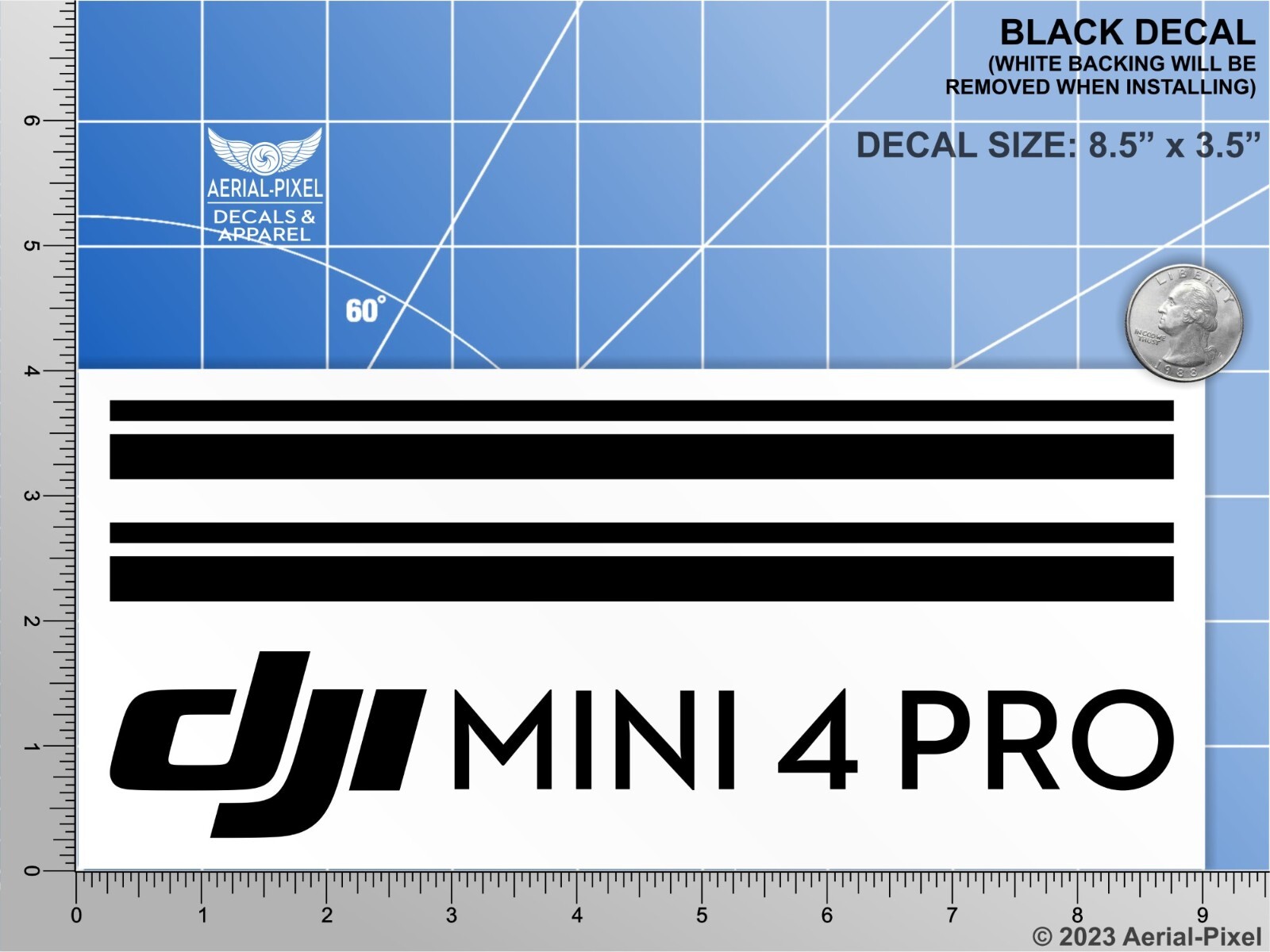 DJI Mini 4 Pro Drone Case Decal for Nanuk Pelican GoProfessional GPC & More