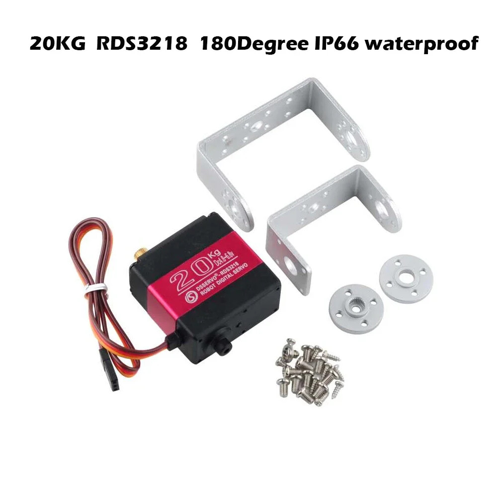 7-150KG Digital Robot Servo Metal Gear Motor Double-Shaft 180/270 Degree For Rc