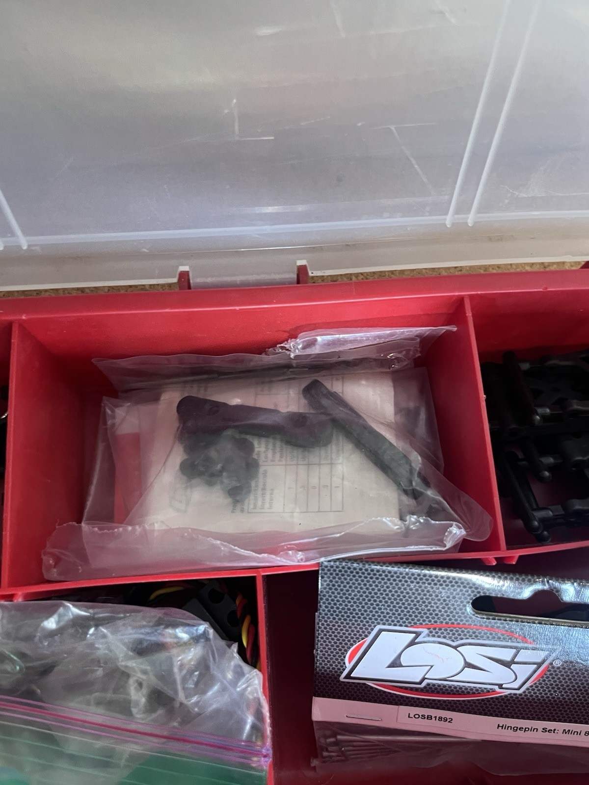 Lot Of RC Car Parts Including Loci And Tacon Brands Items As Shown