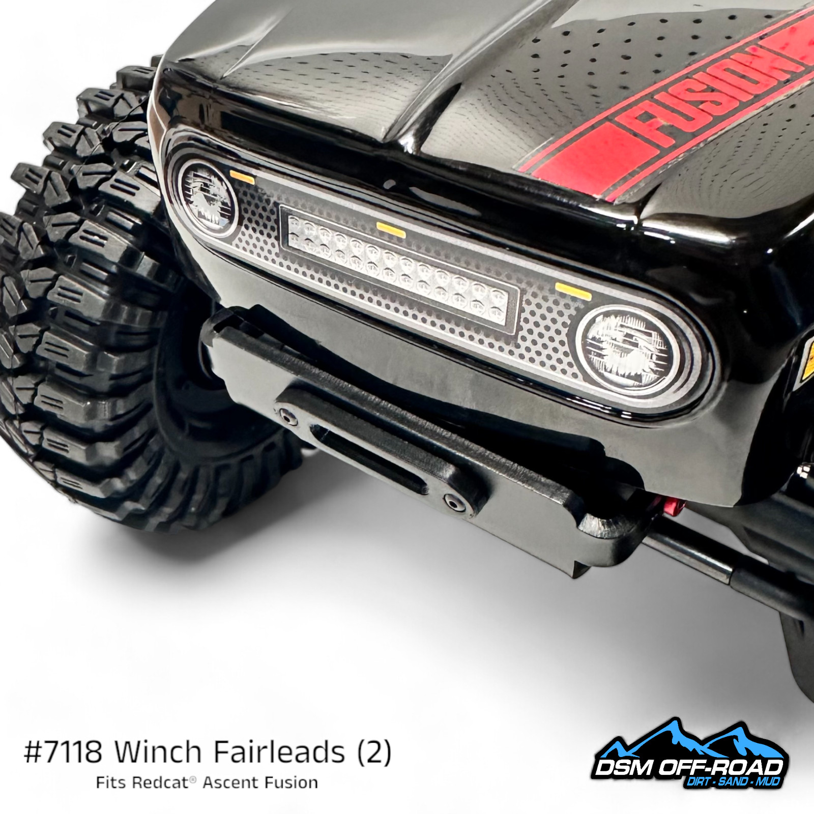 Winch Fairleads (2) for 1/10 Redcat Ascent Fusion