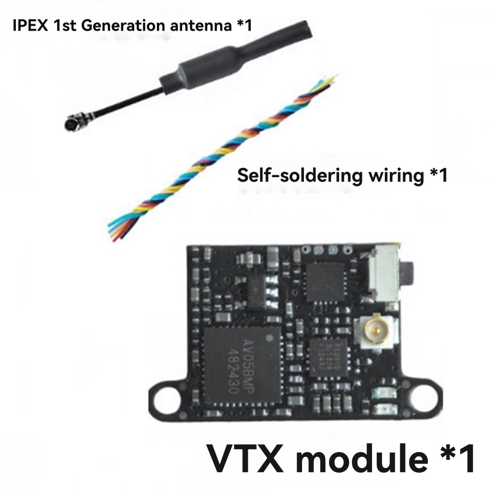 For FPV RC Drone 5.8G VTX 200mW 48CH Analog Video Transmitter Adjustable J6C5