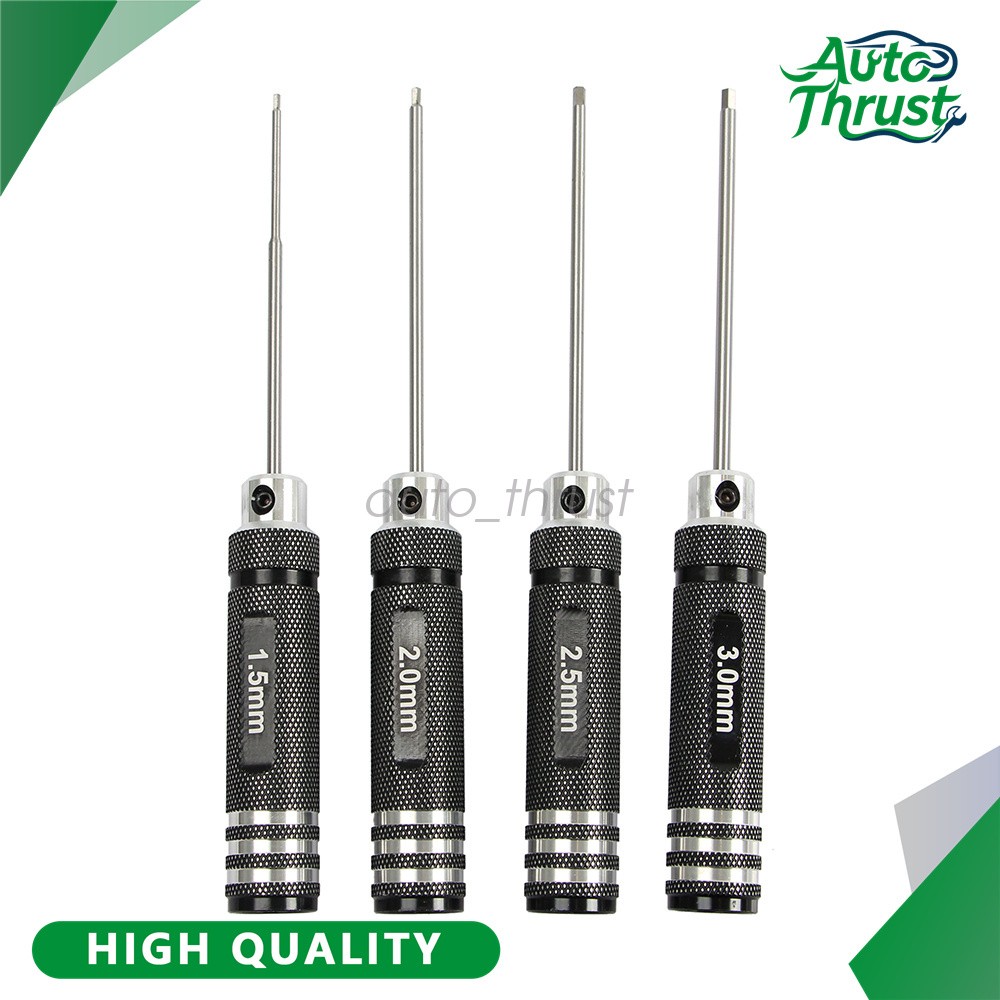 4-IN-1 1.5mm 2.0mm 2.5mm 3.0mm Hex Screw Driver Set Repair Tools Kit fit RC Car