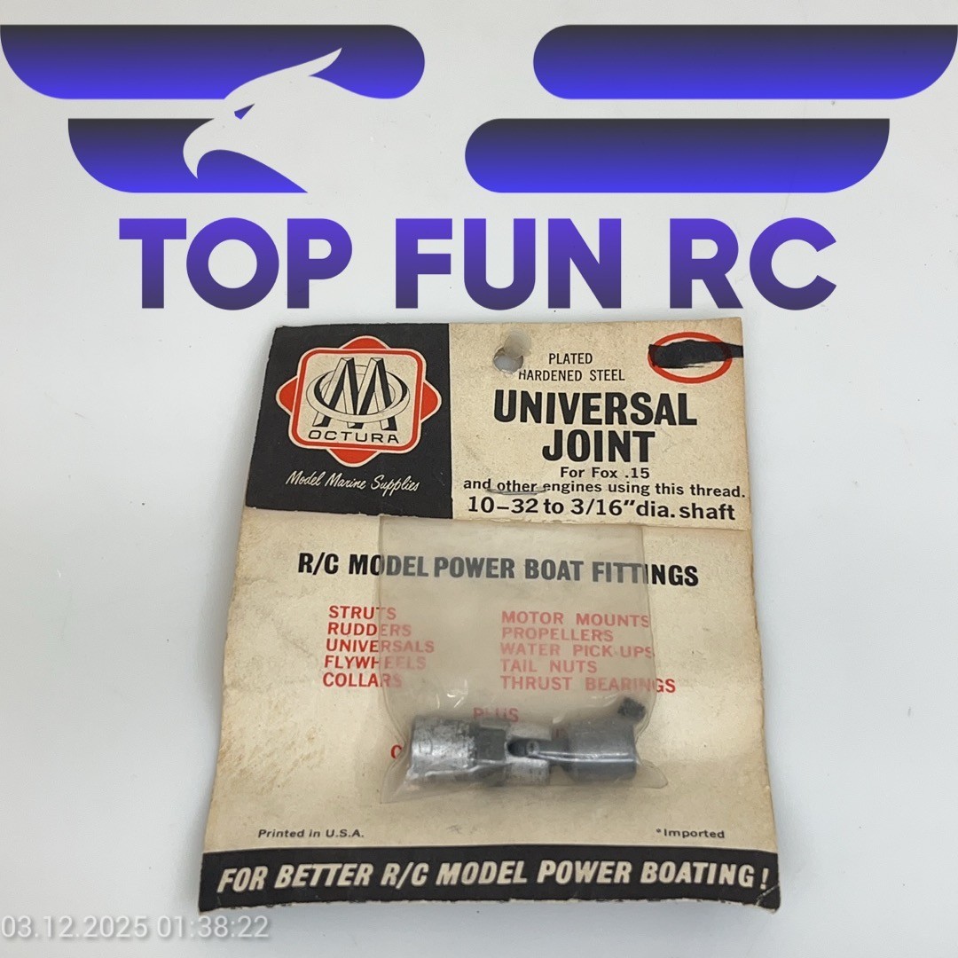 OCTURA UNIVERSAL JOINT FOR FOX .15 10-32 TO 3/16″ DIAMETER SHAFT