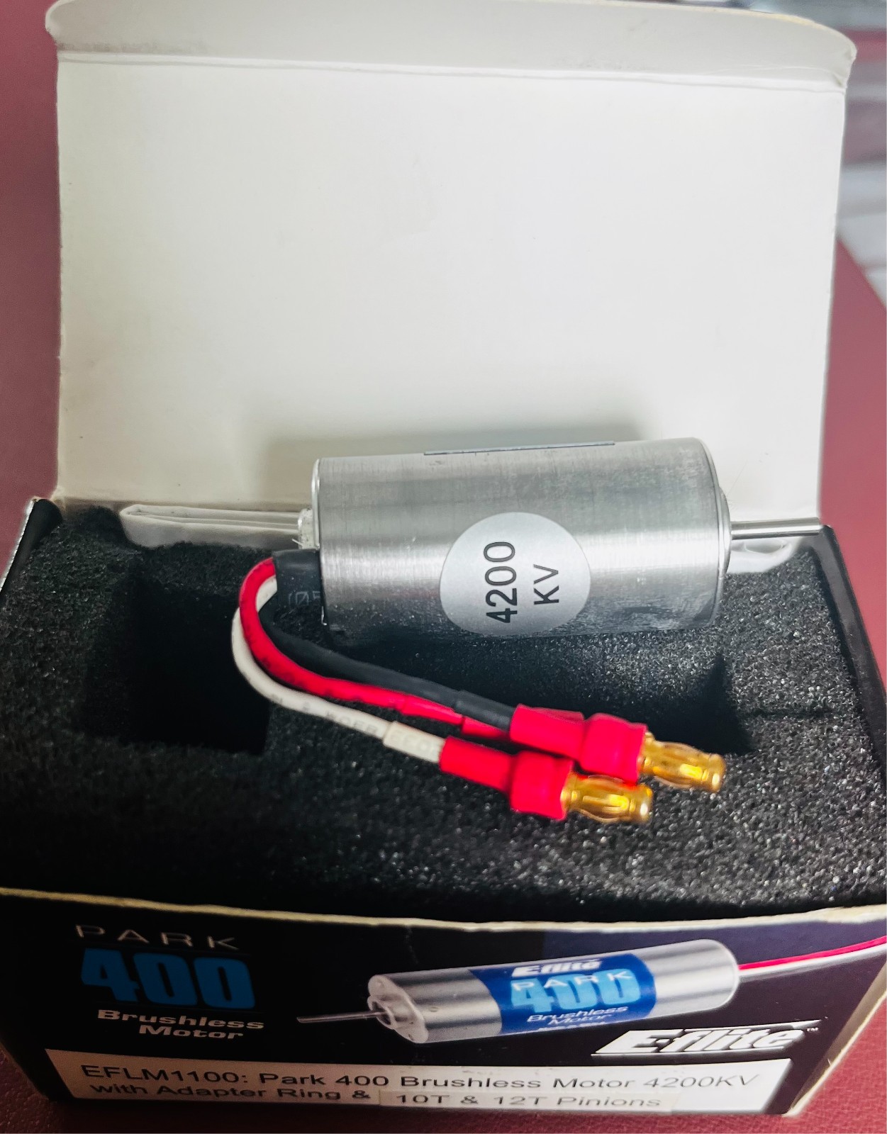 Vintage NOS E-flite Brushless Motor 4200Kv Park 400 EFLM1100 Motor ONLY