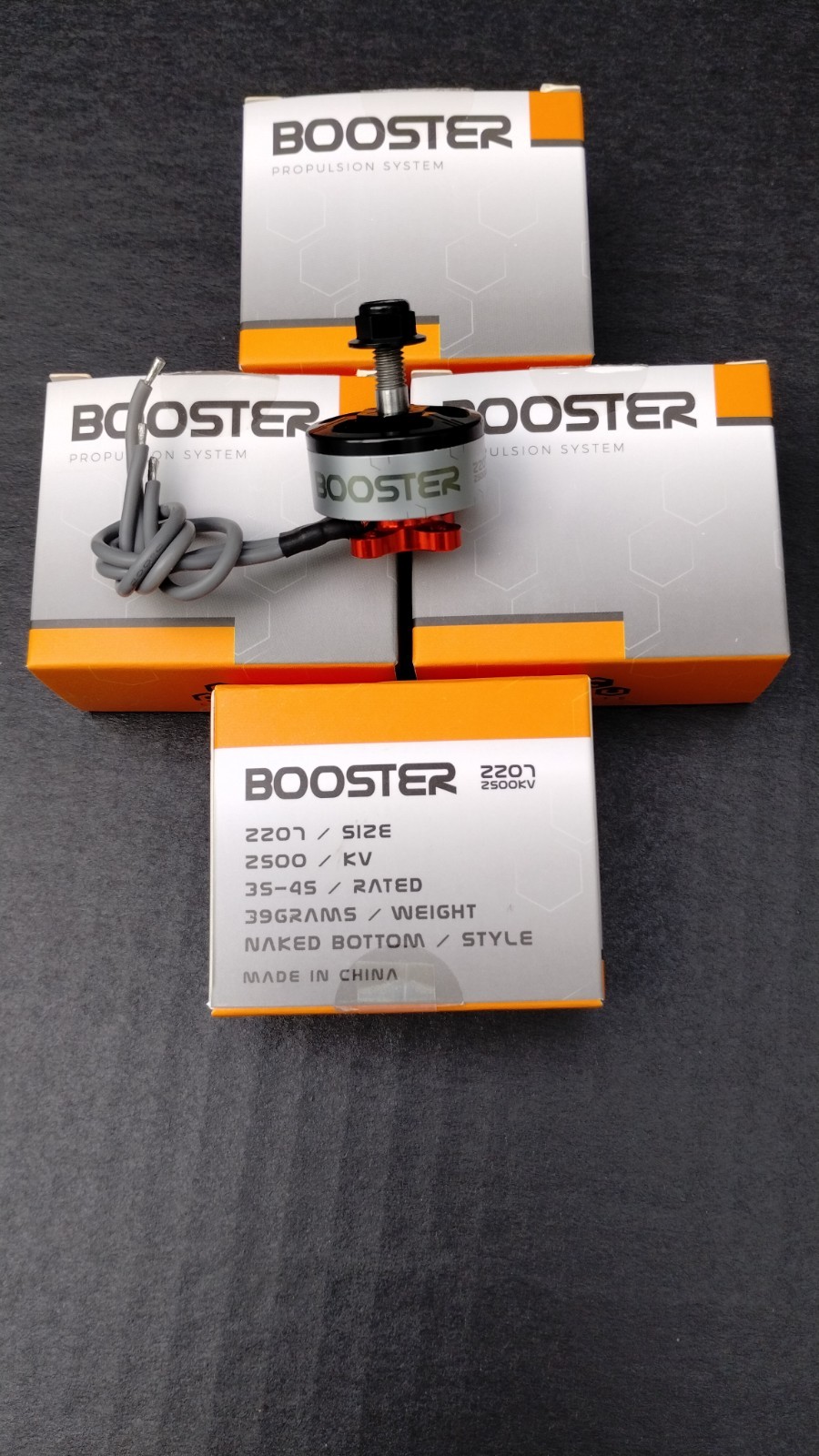 Fpv crate booster 2207/2500kv freestyle motors: set of 4