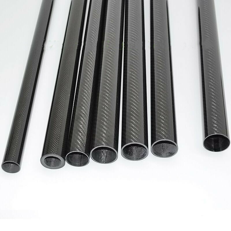 3K Carbon Fiber Tube OD39 40mmxID 34mm 35mm 36mm 37mm 38mm x 500mm Rolled Poles