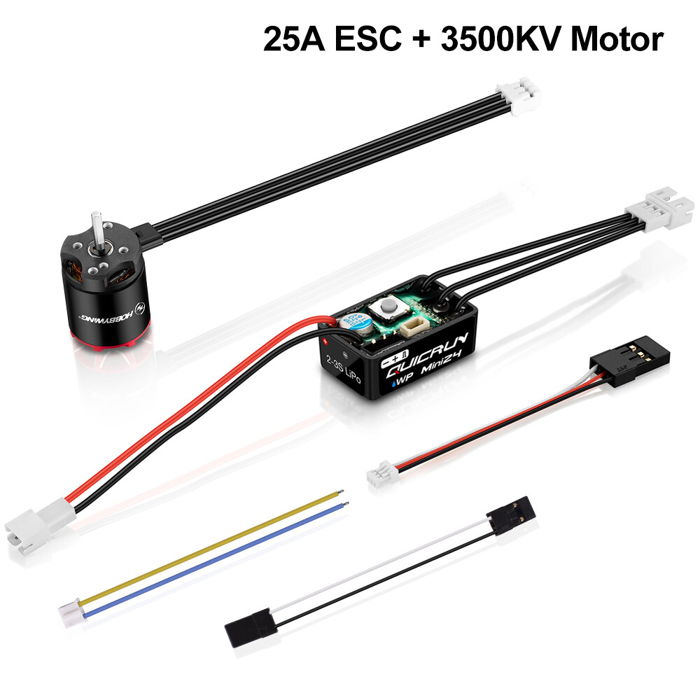 HOBBYWING QUICRUN WP-MINI24 25A ESC 1621SL 3500KV Motor For 1/24 RC Crawler Car