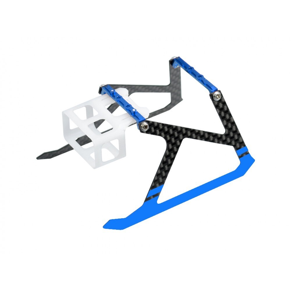 Microheli Aluminum/Carbon Fiber Landing Gear (BLUE) – BLADE MCPX BL2