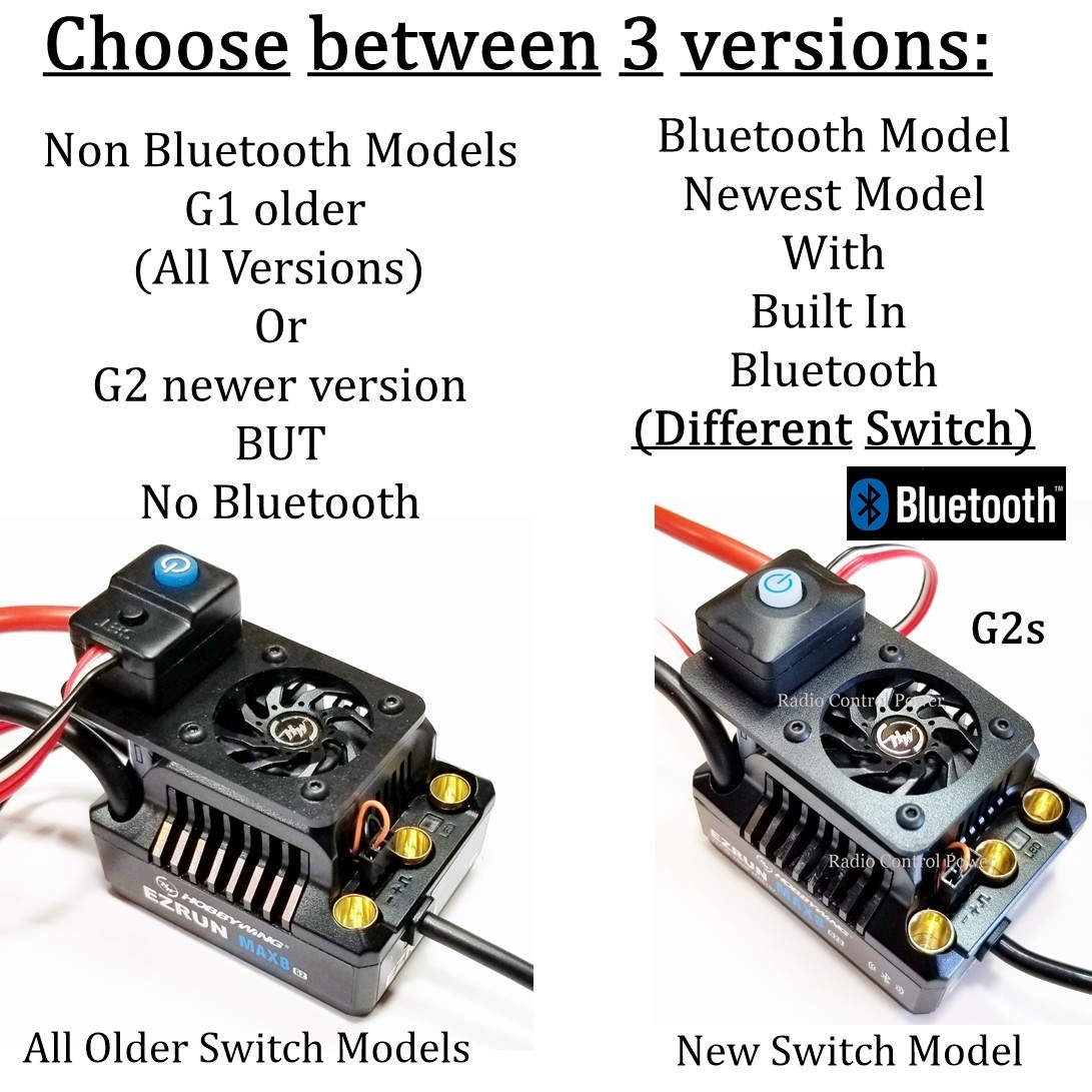 RCP Xtreme Cool ESC On & Off Switch Plates Aluminum or PC