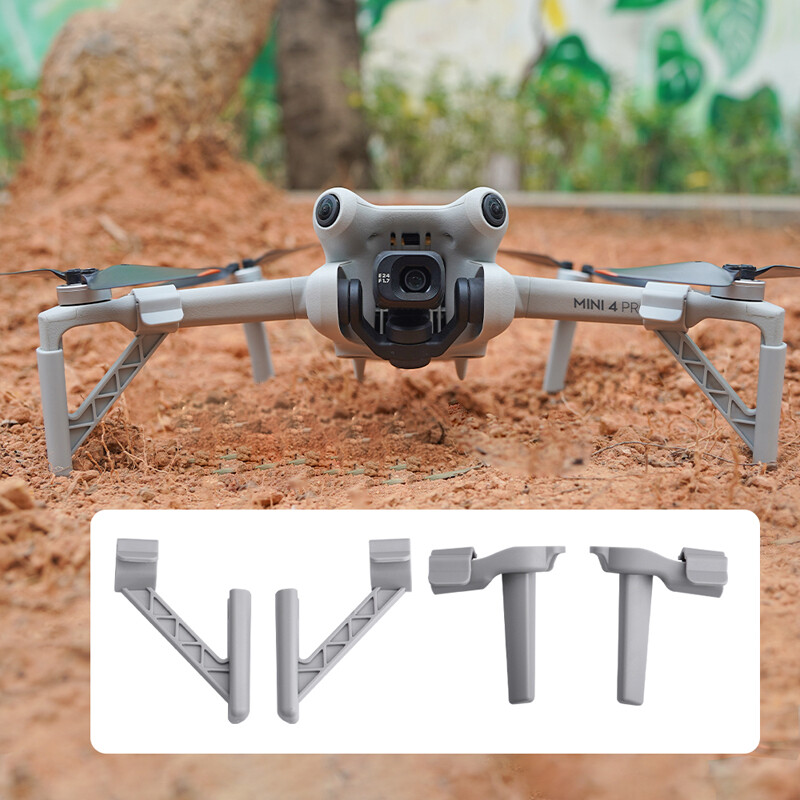 For DJI MINI 4 PRO Drone ABS Heighten Tripod Landing Gear Protector Accessories