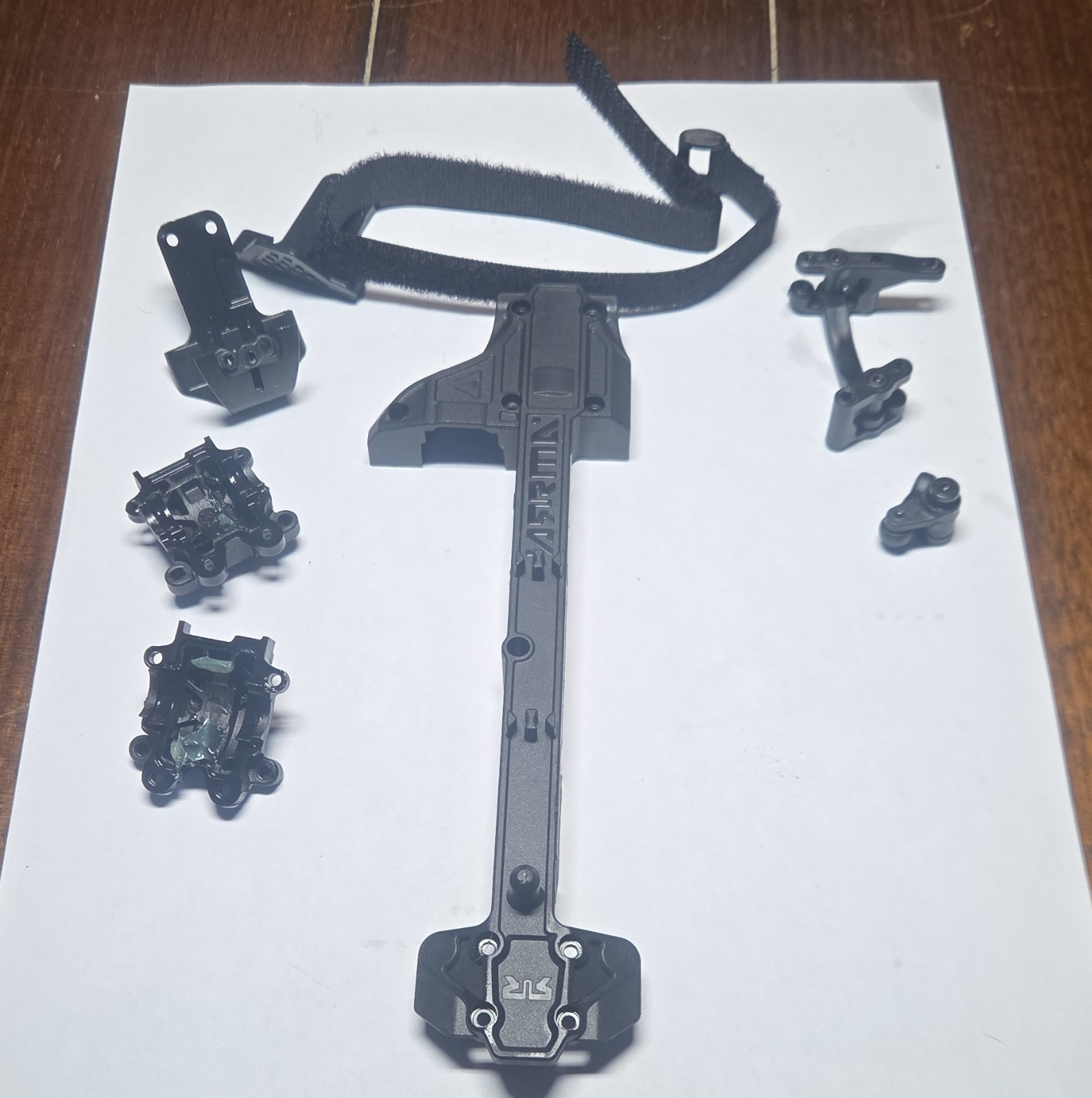 ARRMA RC Chassis Brace Set & Mount Parts Lot Typhon Grom BLX
