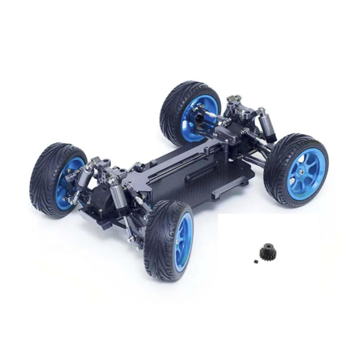 For 1/18 Wltoys 184011 A959 A969 A979 Alloy Frame Carbon Fiber Chassis Assembled