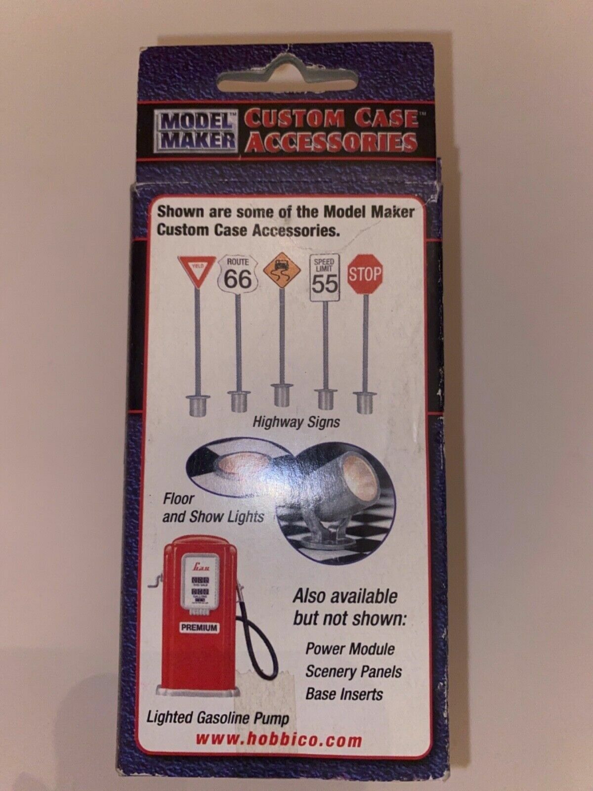 Model Maker 1:18 Scale Rectangular Lighted Sign & Decals #HCAS9616