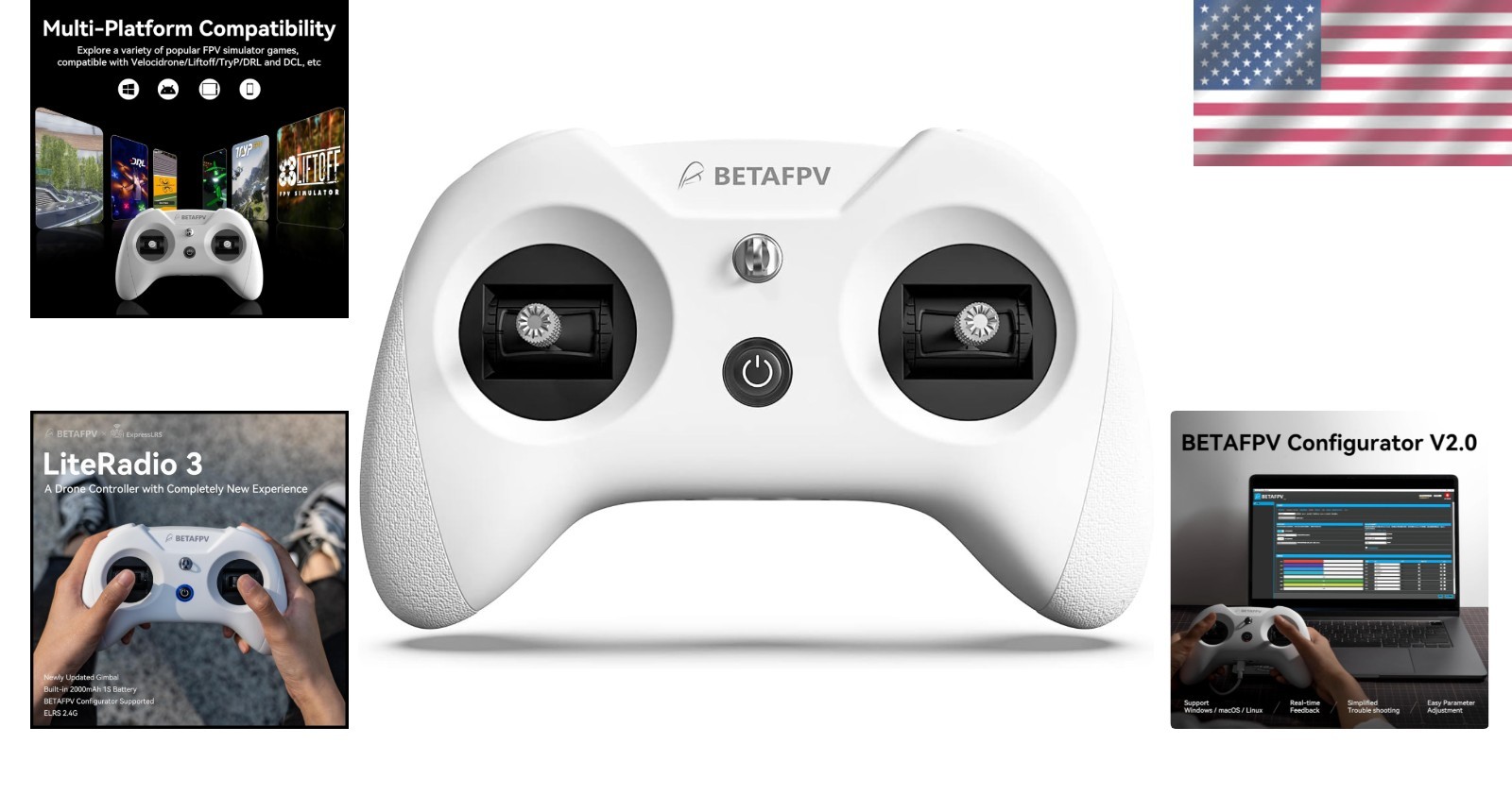 LiteRadio 3 RC Transmitter for FPV Simulator Configurator